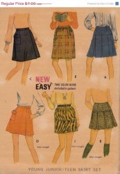 2022 CUTIE 1969 MINI/FUR OR NOT SKIRT LENGTHS PATTERN 25''WST